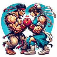 Fighting gaming icon